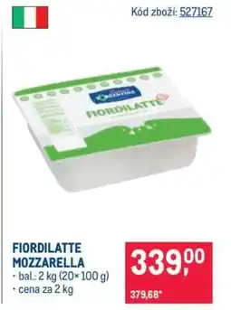 Makro FIORDILATTE MOZZARELLA nabídka