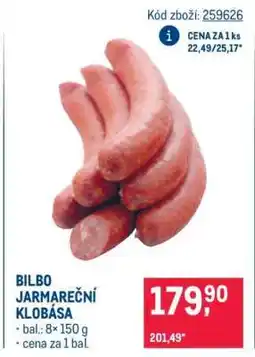Makro BILBO JARMAREČNÍ KLOBÁSA nabídka