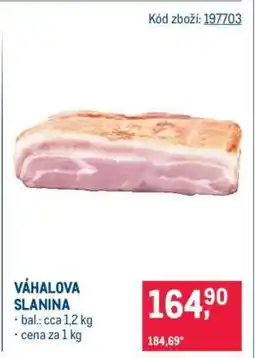 Makro Váhalova slanina nabídka
