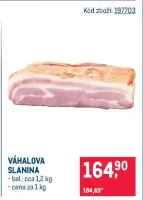 Makro Váhalova slanina nabídka
