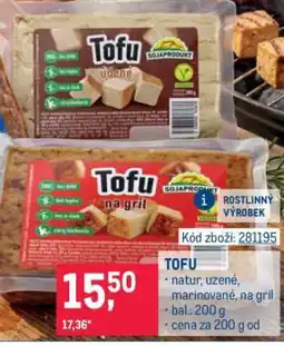 Makro Tofu nabídka