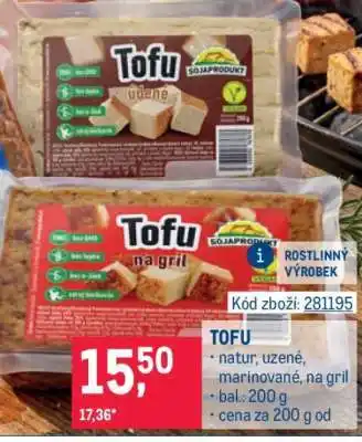 Makro Tofu nabídka
