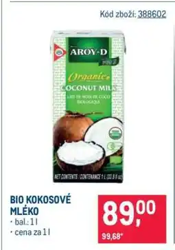 Makro Bio kokosové mléko nabídka