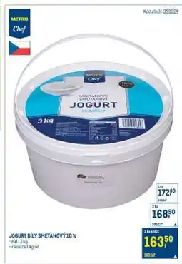 Makro JOGURT BÍLÝ SMETANOVÝ 10 % nabídka