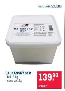 Makro Balkánský sýr nabídka