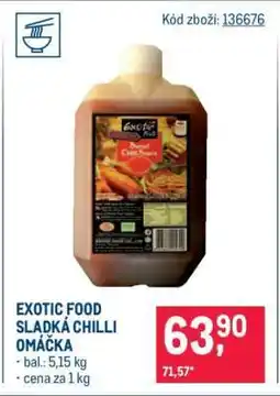 Makro Exotic Food sladká chilli omáčka nabídka
