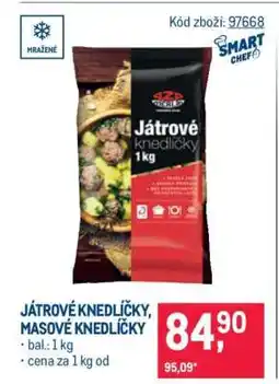 Makro Játrové knedlíčky, Masové knedlíčky nabídka