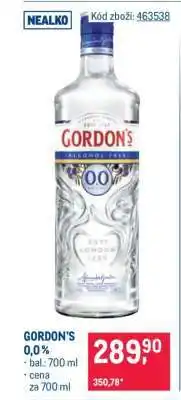 Makro GORDON'S 0,0 % nabídka