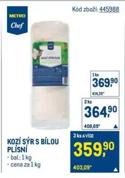 Makro KOZÍ SÝR S BÍLOU PLÍSNÍ nabídka