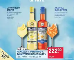 Makro RAMAZZOTTI APERITIVO 0 %, RAMAZZOTTI LIMONCELLO 18 % nabídka