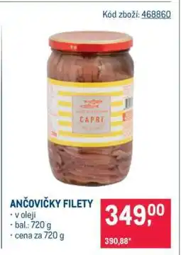 Makro ANČOVIČKY FILETY nabídka