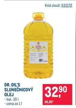 Makro DR. OIL'S SLUNEČNICOVÝ OLEJ nabídka