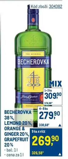 Makro Becherovka nabídka