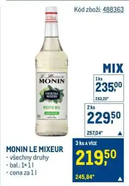 Makro MONIN LE MIXEUR nabídka