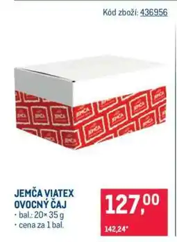 Makro JEMČA VIATEX OVOCNÝ ČAJ nabídka