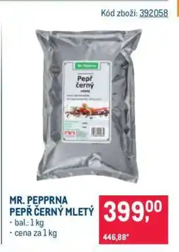 Makro MR. PEPPRNA PEPŘ ČERNÝ MLETÝ nabídka