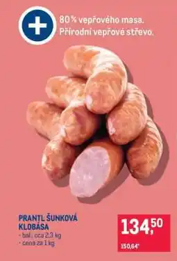 Makro PRANTL ŠUNKOVÁ KLOBÁSA nabídka