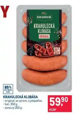Makro Krahulecká klobása nabídka