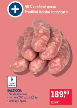 Makro Salsiccia nabídka