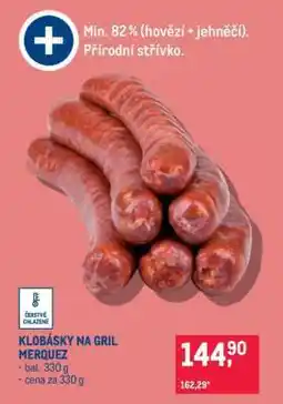 Makro KLOBÁSKY NA GRIL MERQUEZ nabídka