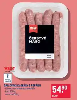 Makro GRILOVACÍ KLOBÁSY S PEPŘEM nabídka