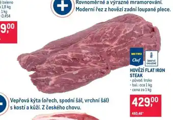 Makro HOVĚZÍ FLAT IRON STEAK nabídka