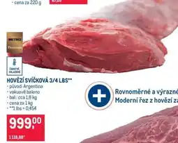 Makro Hovězí svíčková 3/4 lbs nabídka