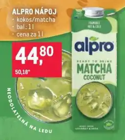 Makro Alpro nápoj nabídka