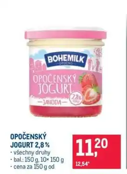 Makro Opočenský jogurt 2,8 % nabídka
