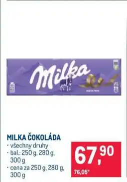 Makro Milka Čokoláda nabídka