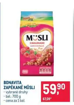 Makro Bonavita zapékané müsli nabídka