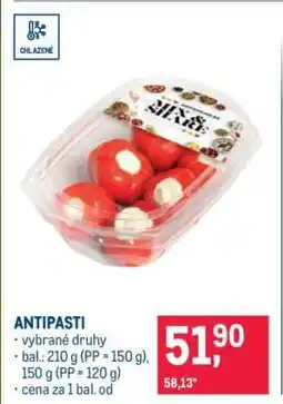 Makro Antipasti nabídka