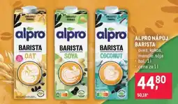 Makro Alpro nápoj barista nabídka