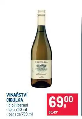 Makro Vinařství Cibulka nabídka