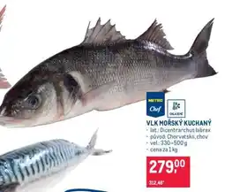 Makro Vlk mořský kuchaný nabídka