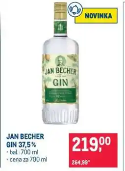 Makro JAN BECHER Gin 37,5% nabídka