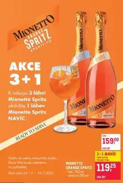 Makro MIONETTO ORANGE SPRITZ nabídka