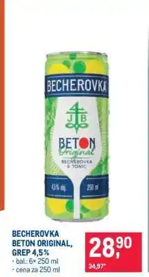 Makro BECHEROVKA BETON ORIGINAL, GREP 4,5% nabídka