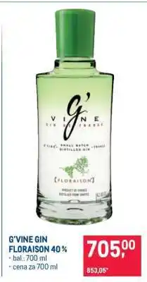 Makro G’VINE GIN FLORAISON 40 % nabídka