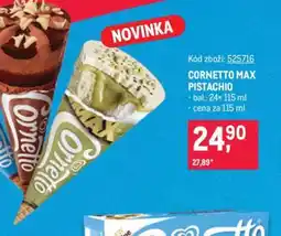 Makro CORNETTO MAX PISTACHIO nabídka