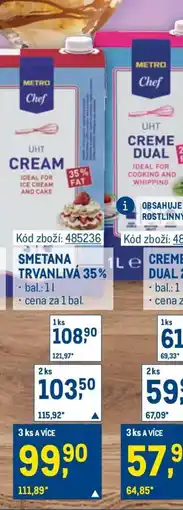 Makro SMETANA TRVANLIVÁ 35 % nabídka