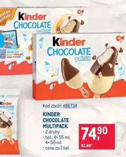 Makro KINDER CHOCOLATE MULTIPACK nabídka