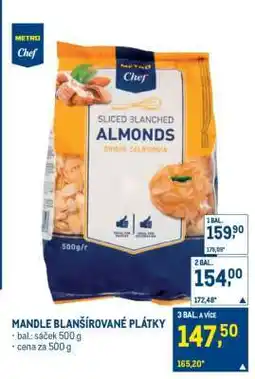 Makro MANDLE BLANŠÍROVANÉ PLÁTKY nabídka