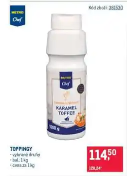 Makro Toppingy nabídka