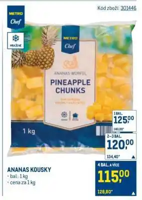 Makro Ananas kousky nabídka