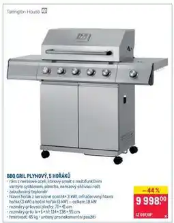 Makro BBQ GRIL PLYNOVÝ, 5 HOŘÁKŮ nabídka
