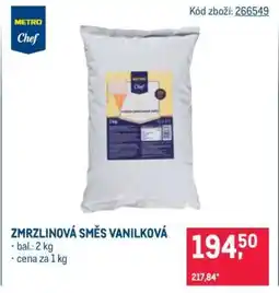 Makro Zmrzlinová směs vanilková nabídka