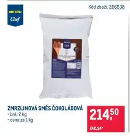 Makro Zmrzlinová směs čokoládová nabídka