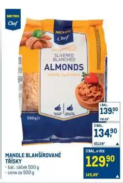 Makro MANDLE BLANŠÍROVANÉ TŘÍSKY nabídka