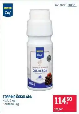 Makro TOPPING ČOKOLÁDA nabídka